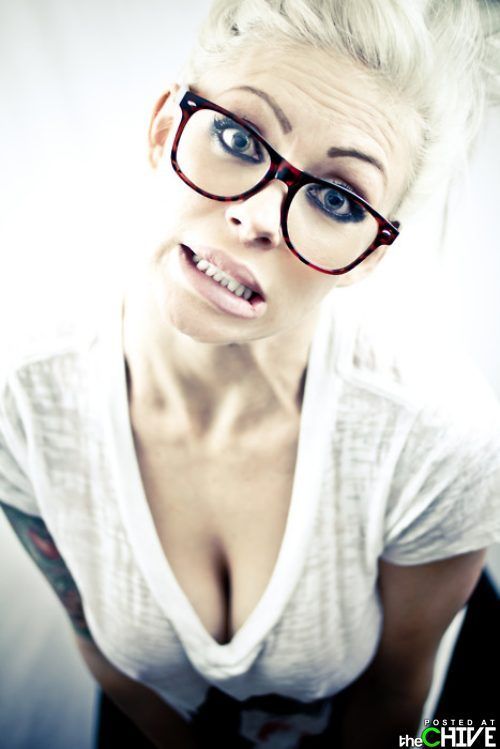Subway licking petite glasses