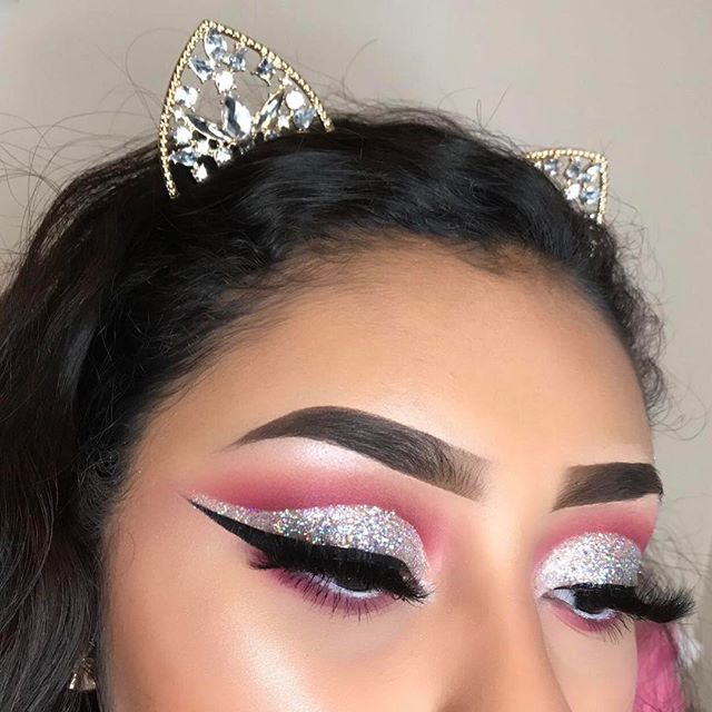 Cat Makeup Bag With Glitter Ears Cat Makeup Bag With Glitter Ears