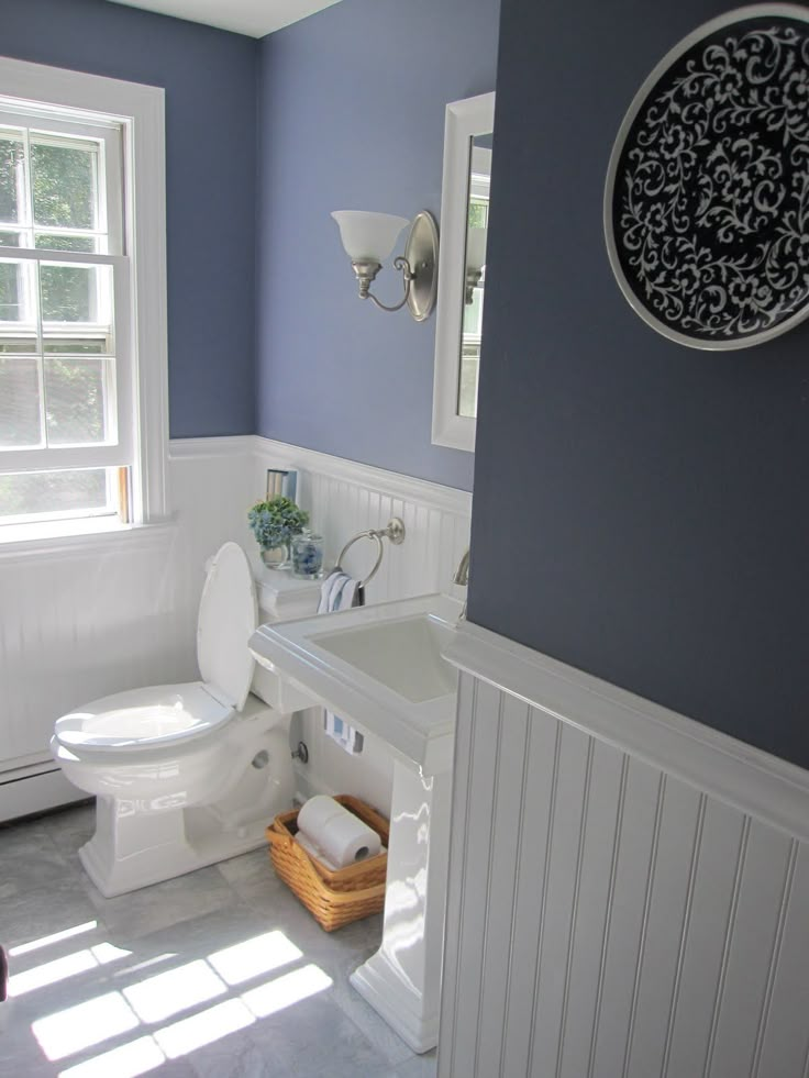 half bath remodel with beadboard wainscoting, simple beautiful