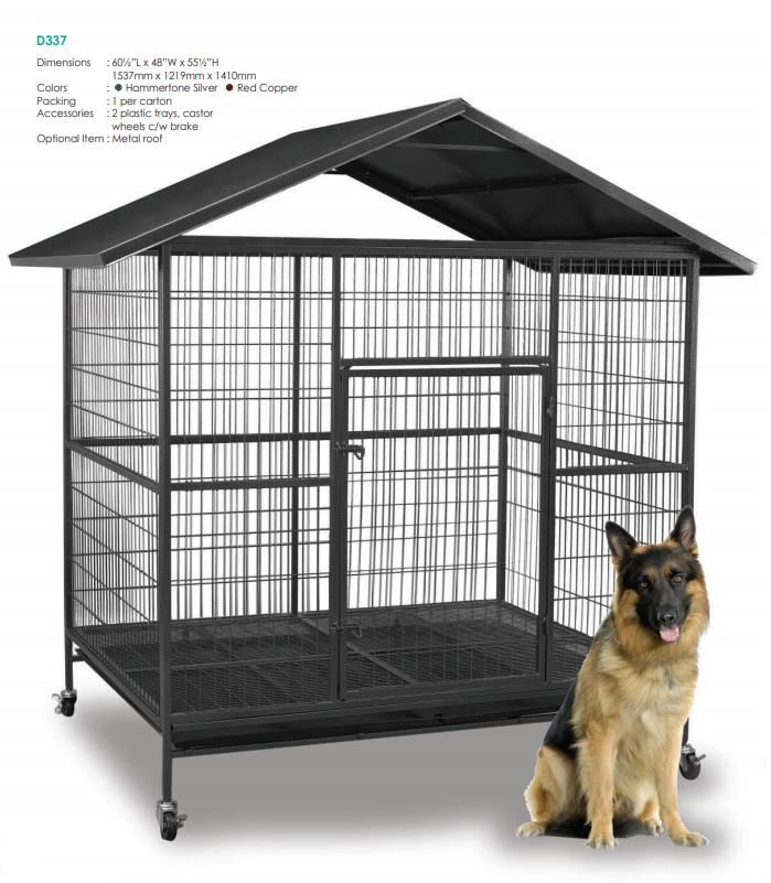 Steel Dog Cage D337r With Metal Roof End 7 3 2019 4 15 Pm Dog
