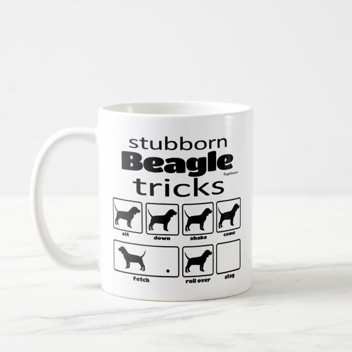 Stubborn Beagle Tricks Coffee Mug Zazzle Com Mugs Coffee Mugs