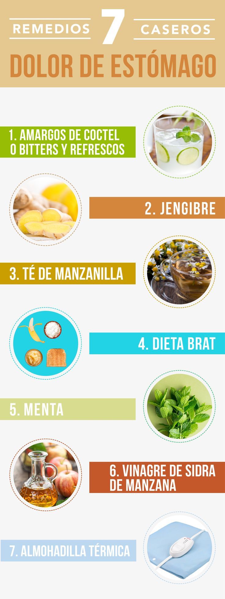 7 Remedios Caseros Para El Dolor De Estómago 100 Naturales Health Healthy Tips