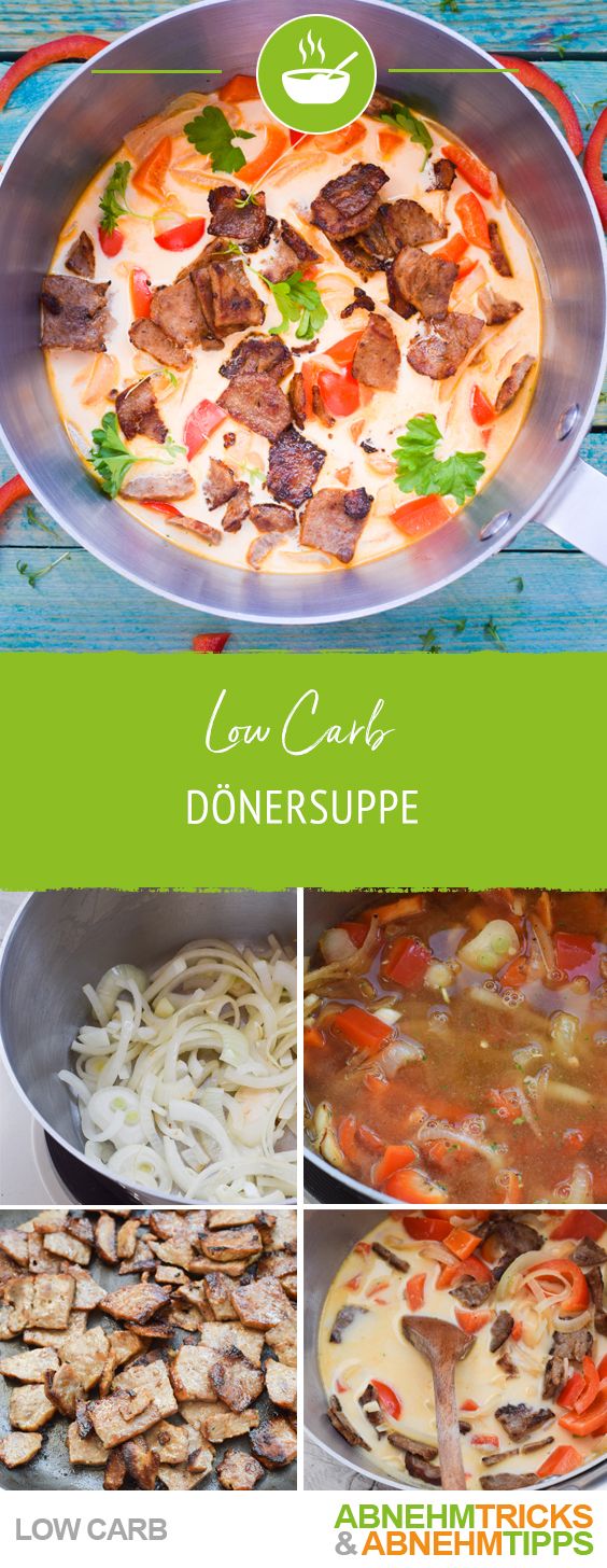 Low Carb Dönersuppe – Schön deftig & schnell gezaubert Low Carb Dönersuppe – Schön deftig & schnell gezaubert