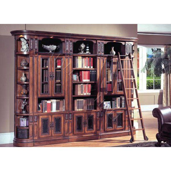 50 Best Bookcases Library Walls Images On Pinterest Book Shelves Italian Chestnut Library Bookcase 5 735 00 With Gl Doorsbookcase