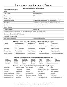 8 best client counselling intake form images on pinterest client intake form counselling