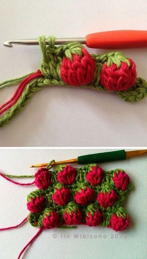 Strawberry Stitch Crochet Pattern Tutorial Strawberry Stitch Crochet Pattern Tutorial