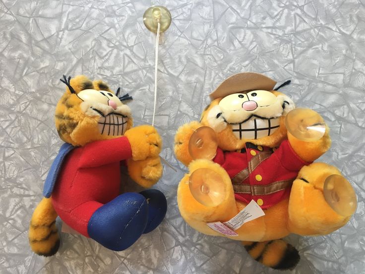 1981 Garfield Suction Cup Car Window Plush by Dakin | Etsy Canada | Cat