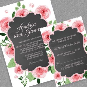 Free Pdf Chalkboard And Rose Frame Invitation Rsvp To Free Pdf Chalkboard And Rose Frame Invitation Rsvp To Easy Edit Print At Wedding Templates In