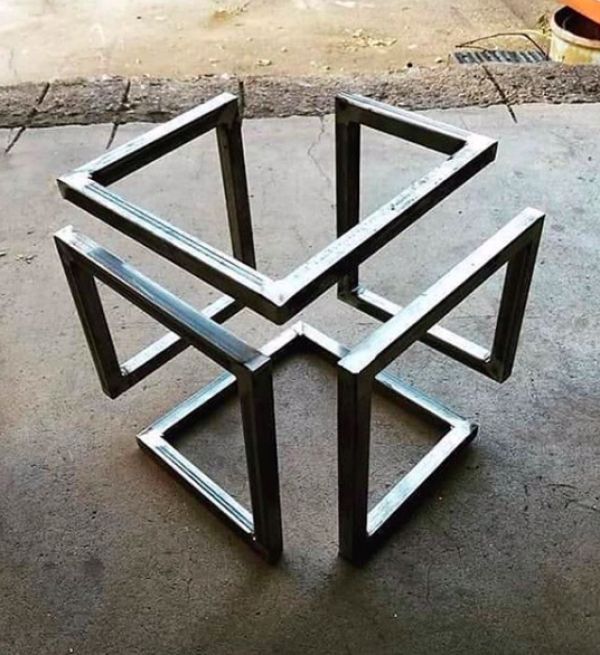 Infinity cube | Welding projects, Welding art, Metal projects