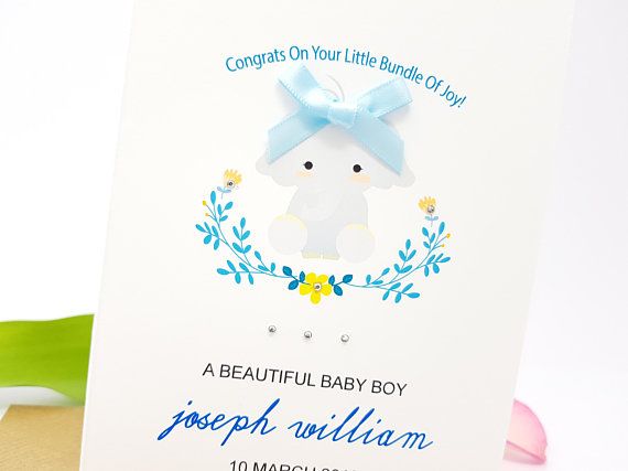 Personalised New Baby Boy Card New Baby Girl Card New Baby Cards Personalised New Baby Girl Card New Baby Boy Card