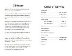 memorial mass program