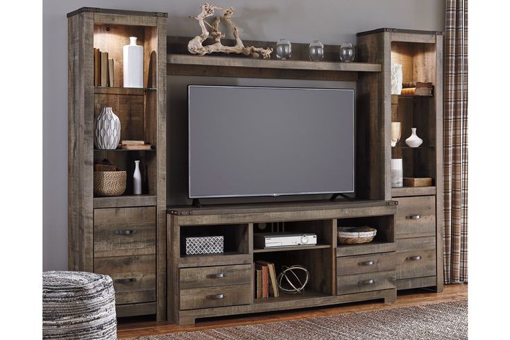 Trinell 4-Piece Entertainment Center | Ashley Furniture HomeStore