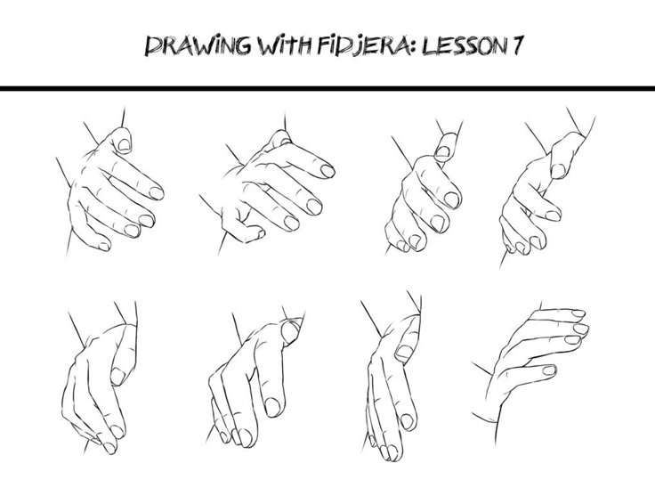 Anime hand on waist