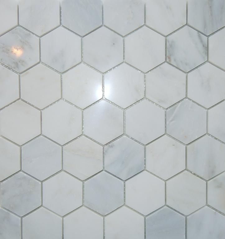 2 Hex Carrara Marble Floor Master Bath Pinterest Tiles 2 Hex Carrara Marble Floor Master Bath Pinterest Tiles And Bathroom