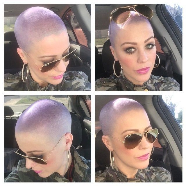 Bald Cut Hair Shaved Short Woman Bald Cut Hair Shaved Short Woman