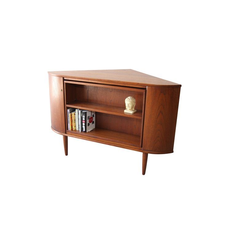Mid Century Danish Modern Teak Corner Bar Cabinet Vanity Unit With Some Resourc Furniture Bars For Home Danish Modern Teak Corner Bar Cabinet, Mid Century Corner Media Cabinet