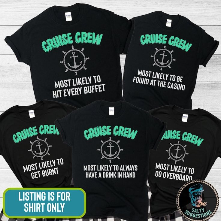 Most Likely to Cruise Tshirt, Matching Cruise Shirts, Funny Group ...