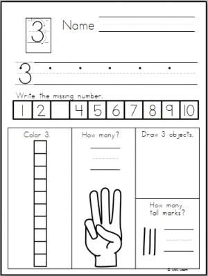 320 best Kingergarten images on Pinterest | Christmas activities ... Math numbers practice. Write and recognize the number 3. Free worksheets.