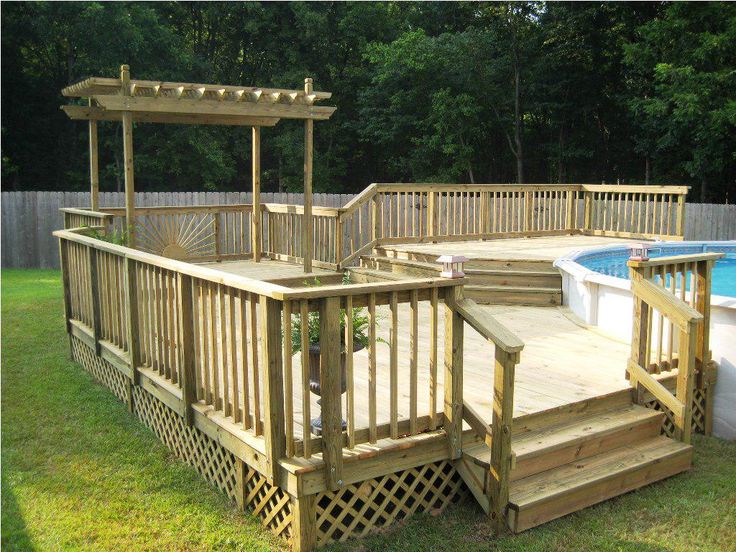 21 Pool Ideas Backyard Landscaping 21 Pool Ideas Backyard, Above Ground Pool Deck Designs Free