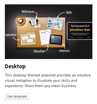 prezi resume examples