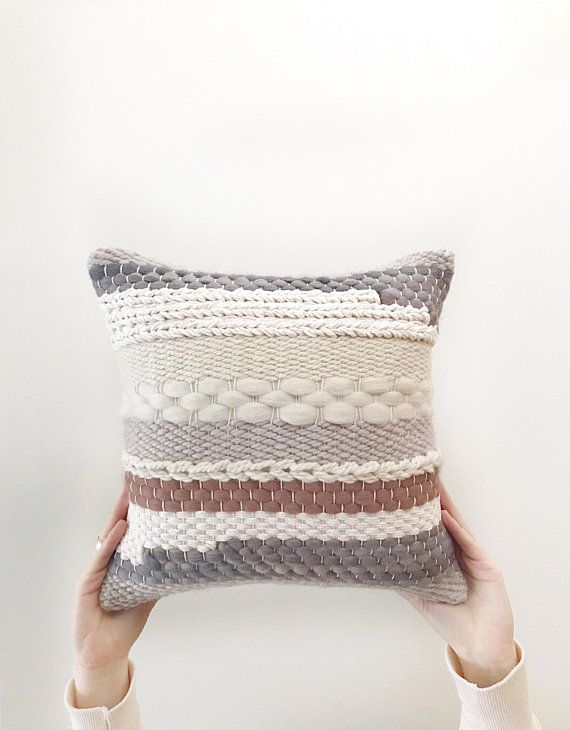 Handwoven pillow Striped throw pillow Woven Throw Pillow | DailyMail