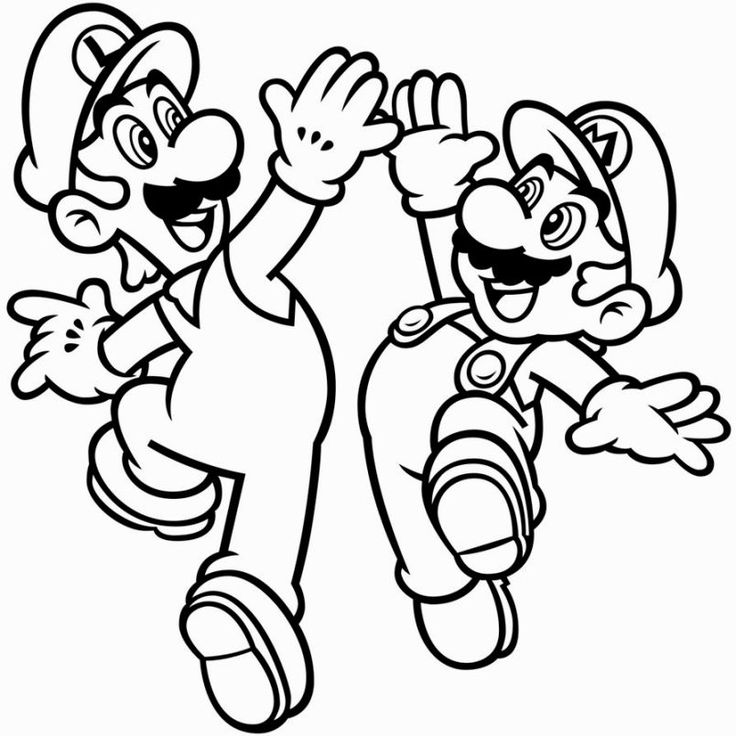mairo coloring pages