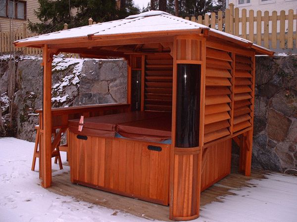 Hot Tub Design Ideas gorgeous decks and patios with hot tubs diy Backyard Hot Tub Designs Hot Tub Design Ideas 25 awesome hot tub design ideas Backyard Hot Tub Designs