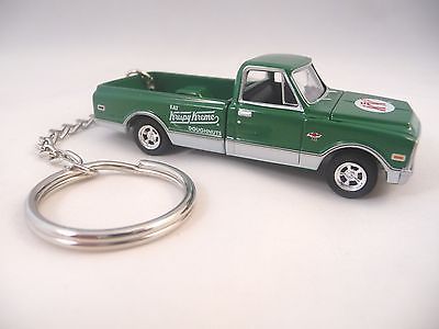 1968 Chevy C-10 Pickup Truck Green Hitch Key Chain '68 Krispy Kreme