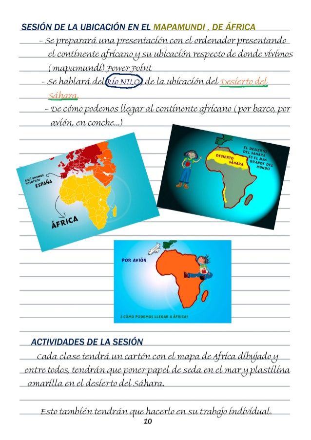Libro Actividades Africa Africa
