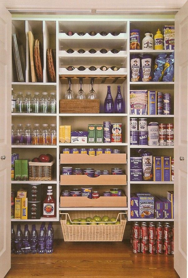 108 Best Kitchen Storage And Organization Images On Pinterest Walk In Pantry Storage Idea