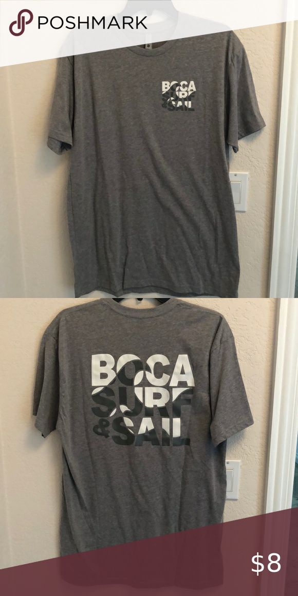 Boca surf and sail grey tee in 2020 Grey tee, Tees, Clothes design Boca surf and sail grey tee in 2020 Grey tee, Tees, Clothes design