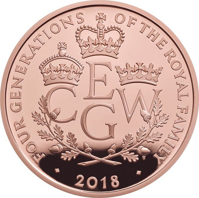 PRINCE GEORGE /& PRINCESS CHARLOTTE Set of 2 Royal Canadian Mint Medallion Coins