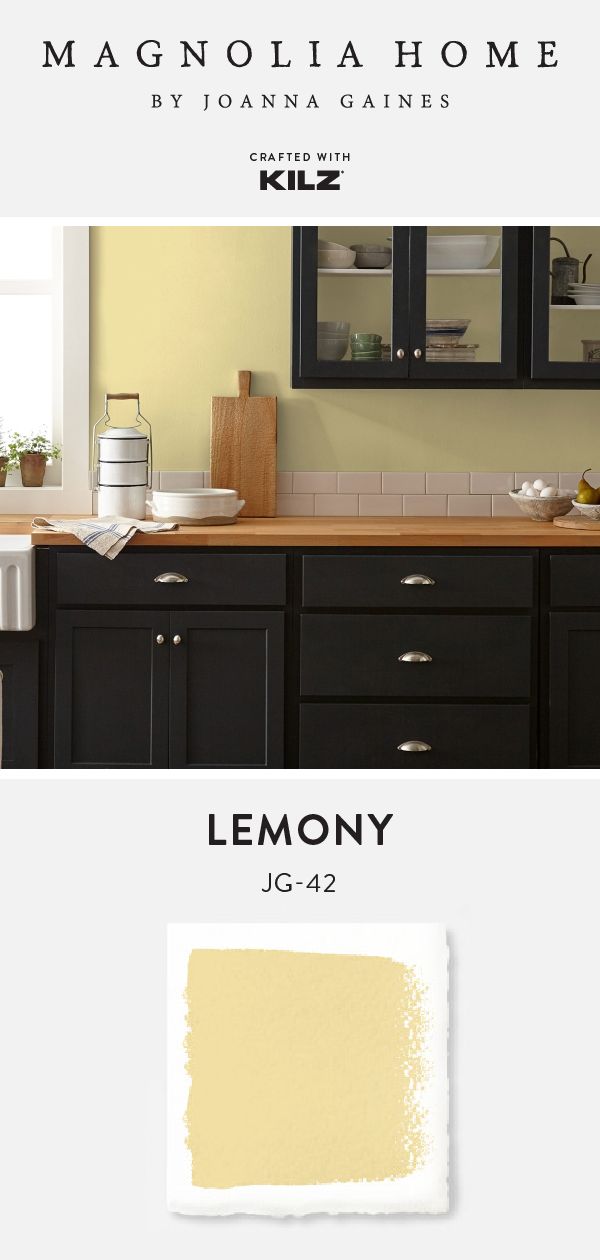 Spice Up The Interior Design Of Your Kitchen With A New Wall Color From Magnolia Home B Yellow Walls Designs Paint For Yellow Kitchen Walls, What Color Paint Does Joanna Gaines Use On Kitchen Cabinets