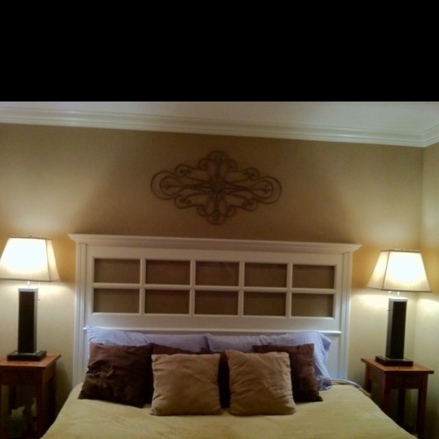 Best 25 French Door Decor Ideas On Pinterest Doors French Door Headboard Recycled Add Some Crown Moulding And Trim