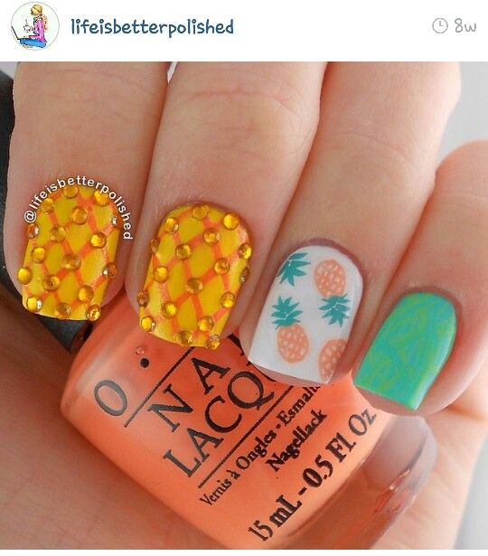 Aqua, Orange And Pineapple Nail Art Pineapples In 2018 Pinterest Aqua, Orange and Pineapple Nail Art | pineapples in 2018 | Pinterest | Nails, Nail Art and Pineapple nails - Aqua, Orange And Pineapple Nail Art Pineapples In 2018 Pinterest