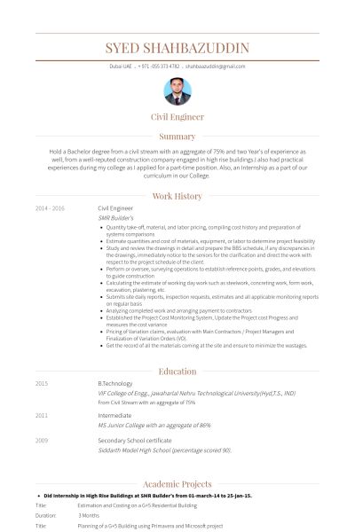 examples de cv