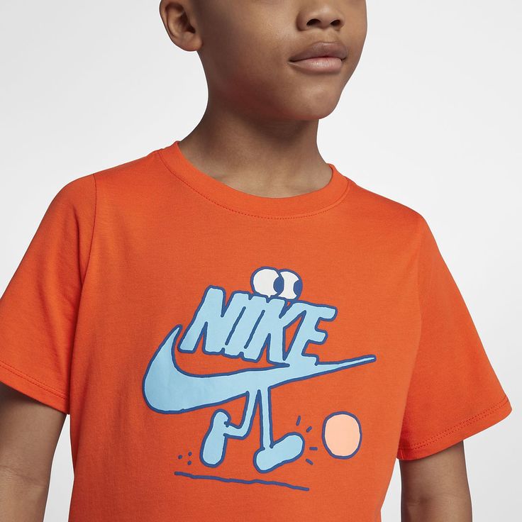 Nike Sportswear Big Kids Boys T Shirt M 10 12 Orange Boys T nike-sportswear-big-kids-boys-t-shirt-m-10-12-orange-boys-t