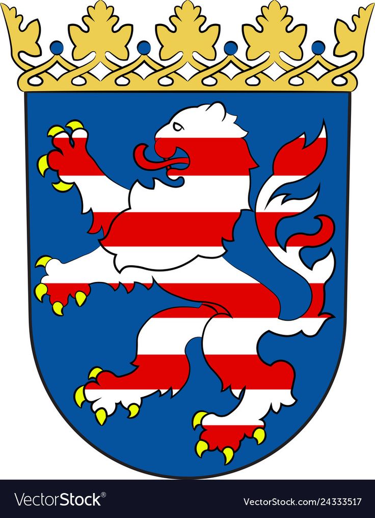 Coat of arms of hesse germany vector image on VectorStock | Hesse, Coat