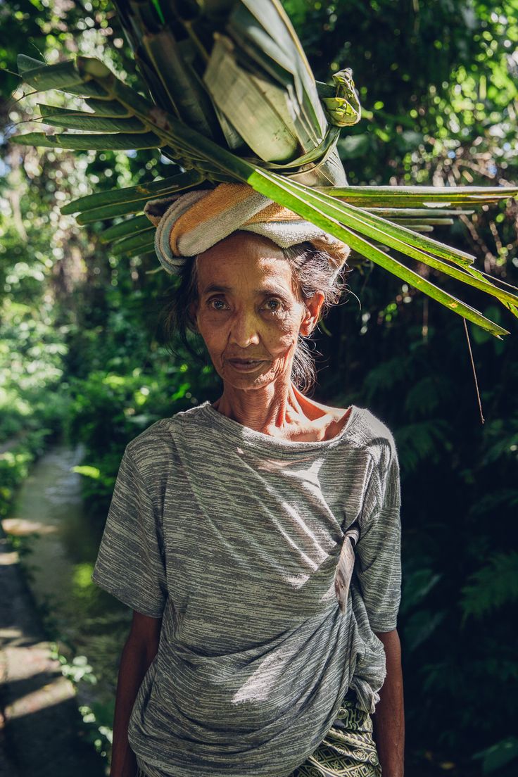 The senior Balinese #woman in a field, #Ubud, #Bali, #Indonesia Read on