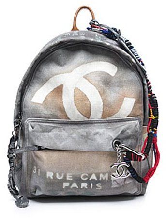 canvas chanel backpack vintage