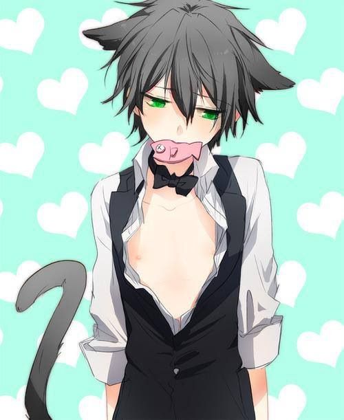 Anime boy with ears