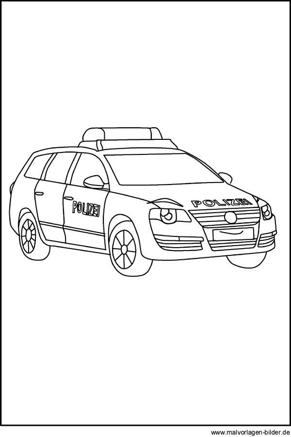 Pin Von Danka Auf General Malvorlage Auto Auto Zum Ausmalen Polizei Kinder