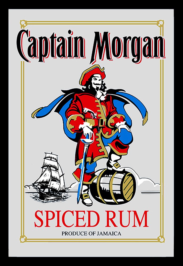 CAPTAIN MORGAN BLECHSCHILD 20 x 30 mit PRÄGUNG PIRAT RUM