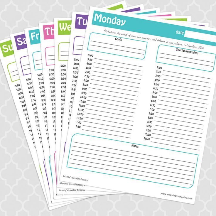 478 best Weekly Daily Planner Printable inserts images on - daily organizer template 478 best Weekly Daily Planner Printable inserts images on - daily organizer template