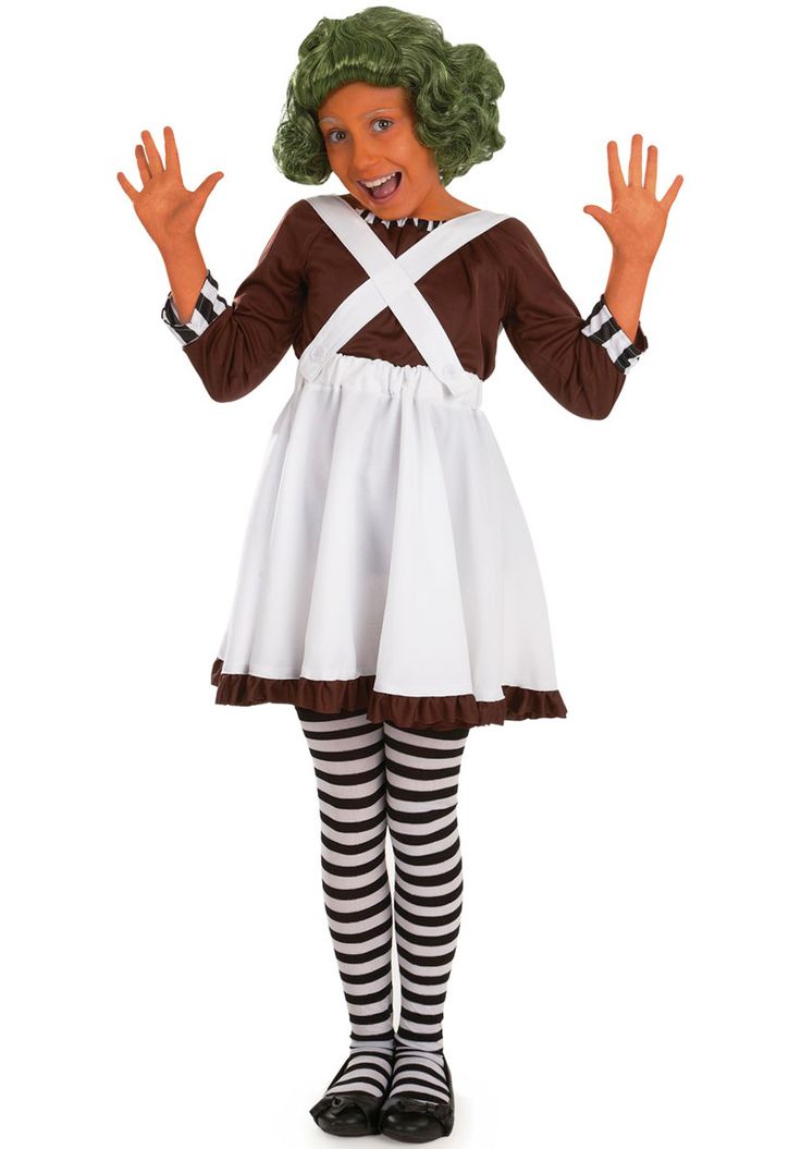 kids factory worker oompa loompa girl costume children fantasy costumes at escapade - Oompa Loompa Halloween kids factory worker oompa loompa girl costume children fantasy costumes at escapade - Oompa Loompa Halloween