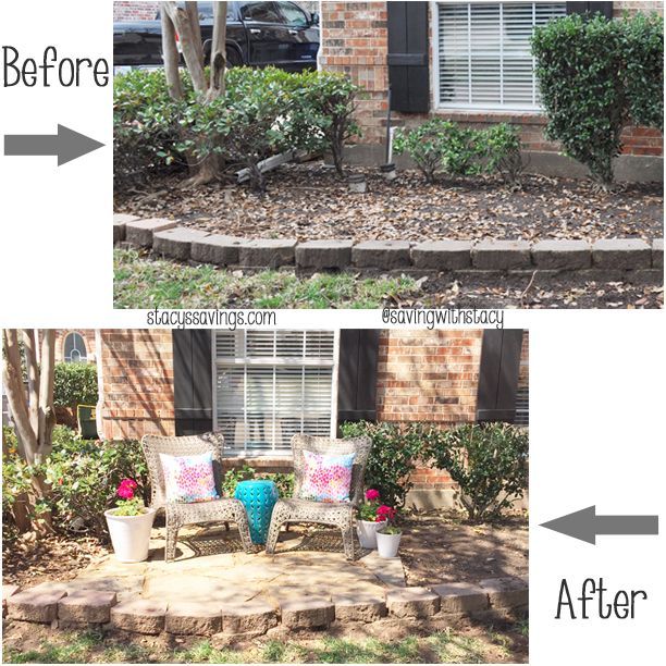A Stylish & Useful DIY Front Yard Patio! | Front yard patio, Backyard