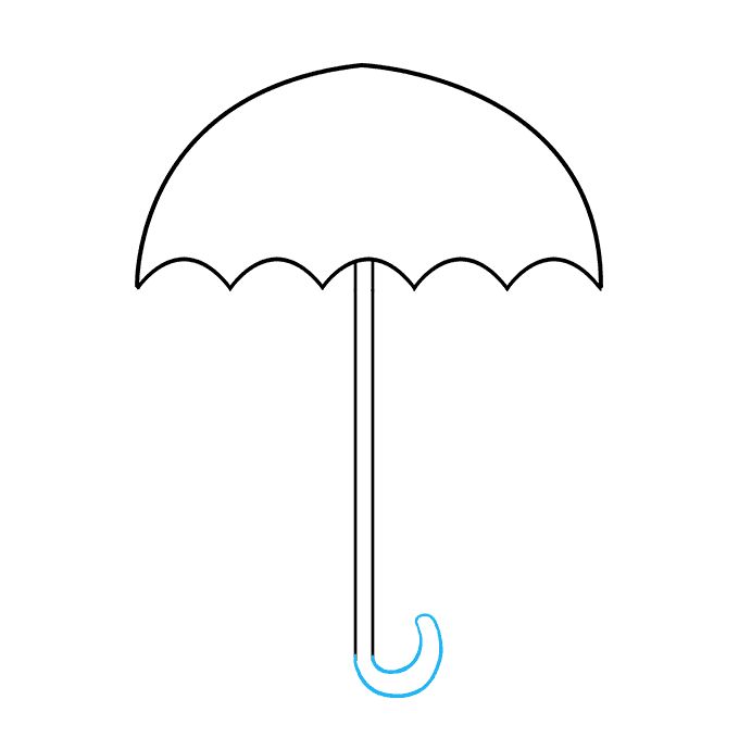 How to Draw Umbrella - Really Easy Drawing Tutorial | Drawing ...
