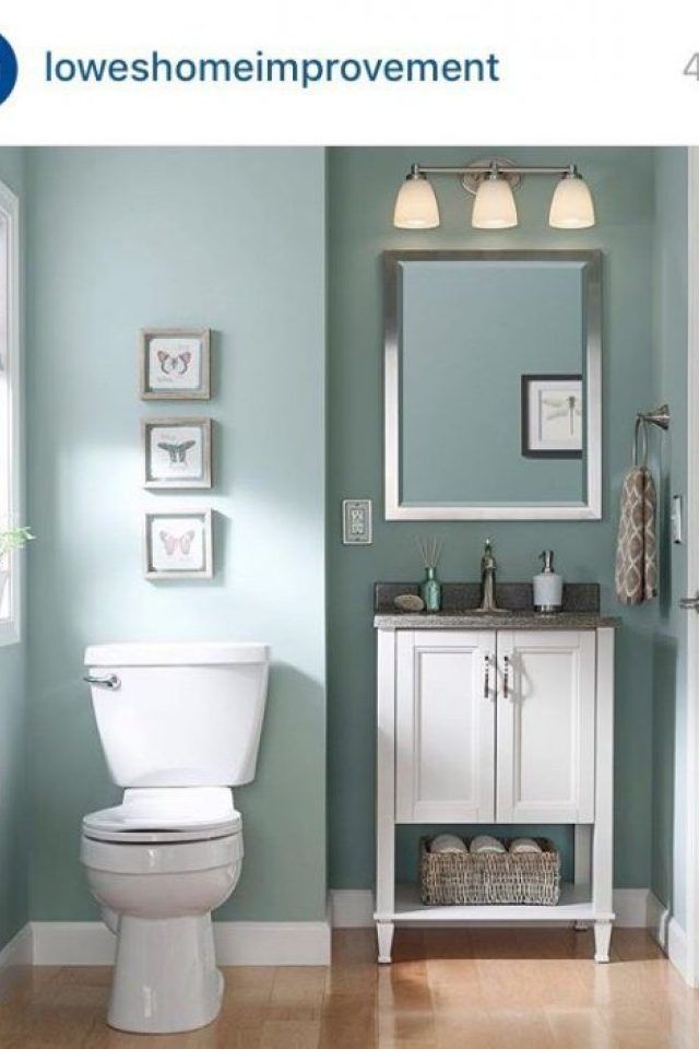 5 Bathroom Color Ideas Sherwin Williams Worn Turquoise Nice Color For A Guest In 2020 Best Bathroom Paint Colors Best Bathroom Colors Bathroom Colour Schemes Small