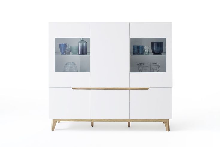 CERVO typ47 – glass cabinet – 6 doors (including 2 glass fronts) 2glass shel...