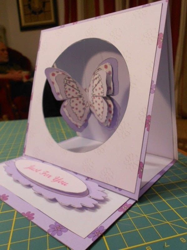 butterfly hanging easel card easel cards folded cards holiday greeting card template